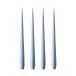 ester & erik Lot de 4 bougies laquées lavande glacée, 32 cm