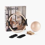 Myga Pilates Kit – 4-Delige Set met Pilatesbal, Weerstandsband, Ring & Gripsokken – Zand