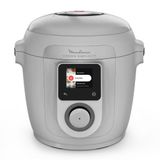 Moulinex Cookeo Simplicity, multikoker, 6 modi, snelkoken | Slowcooker, stapsgewijze recepten, 6 l, lichtgrijs, CE821GF0