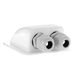Offgridtec 006420 Dakdoorvoertule, 2-voudig, wit, voor caravan en boot, kabeldoorvoer voor zonnekabel, ABS-kunststof, 1 stuk