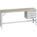 BOTT Werkbank met onderframe achteraan - Multiplex kast 3 lade - 2 m