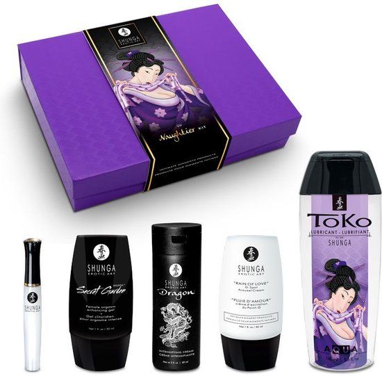 Shunga - Naughtier Kit Voor Koppels - Paars