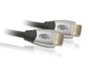 HDGear HC0050-05, HDMI-kabel met Ethernet, HDMI-A-stekker op HDMI-A-stekker, vergulde contacten, metalen stekkers, dubbel afgeschermd, 5,00 m, zwart