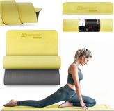 Hop-Sport Fitnessmat HS-T006GM – TPE Antislip Pilates- en Gymnastiekmat 183 x 61 x 0,6 cm – Opvouwbaar