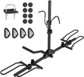 Vevor Fietsendrager voor Trekhaak, 1 Fiets, 36.2 kg Max. Gewicht, Staal, Zwart, Inklapbaar, Kantelbaar