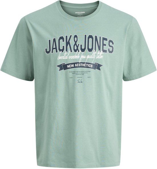 JACK & JONES PLUS SIZE JACK&JONES JJELOGO TEE SS O-NECK 2 COL SS26 SN PLS T-shirt Mineral Blue
