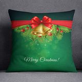 Questo Casa Kerstboom kussenhoes met onzichtbare ritssluiting, decoratieve kussenhoes voor thuis, bank, café, 45 x 45 cm - Ontworpen en geproduceerd in Turkije