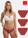 Tazzio Dames Onderbroeken Set van 3 Slips F941 Oker Katoen/Elastaan Maat L