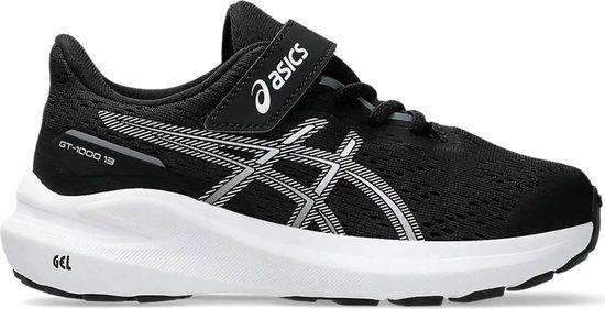 Asics GT-1000 13 PS Hardloopschoenen Jr Zwart - Maat 32.5 - Unisex Kinderen