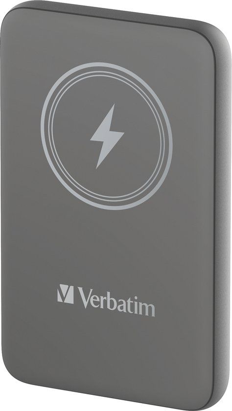 Verbatim Charge 'n' Go Magnetic Wireless Power Bank 10000mAh - Grey