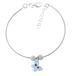 Orphelia Silver - ZA-7143 - Kinderarmband met Blauwe vlinder - Bangle - 17 cm
