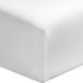 Terre De Nuit - Drap housse blanc 100% coton bonnet 40 cm 160x200 cm