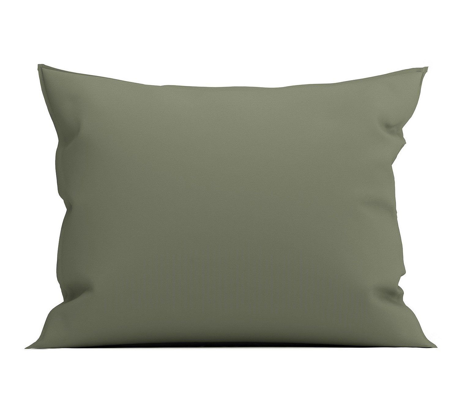 Yellow Pillowcase Percal Cotton - Army Green 60x70cm