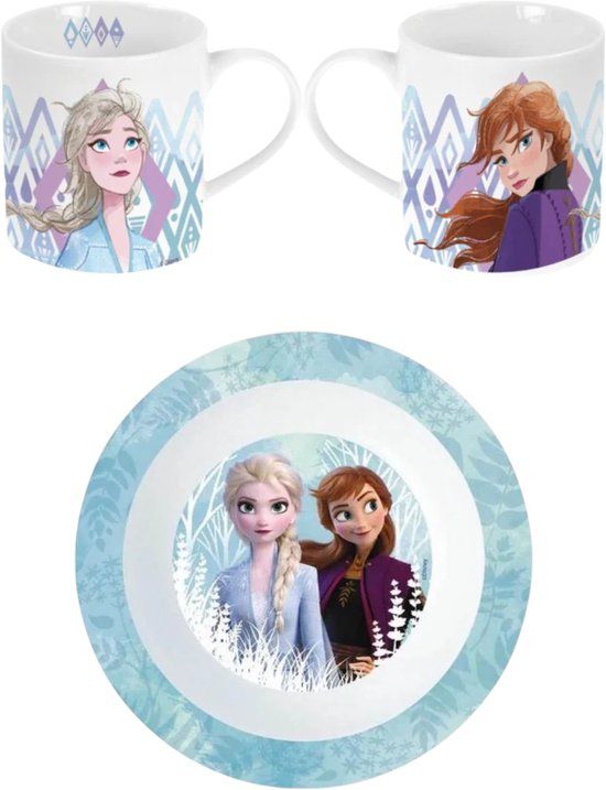 4kidsonly.eu Frozen ontbijtset: ontbijtschaal + mok