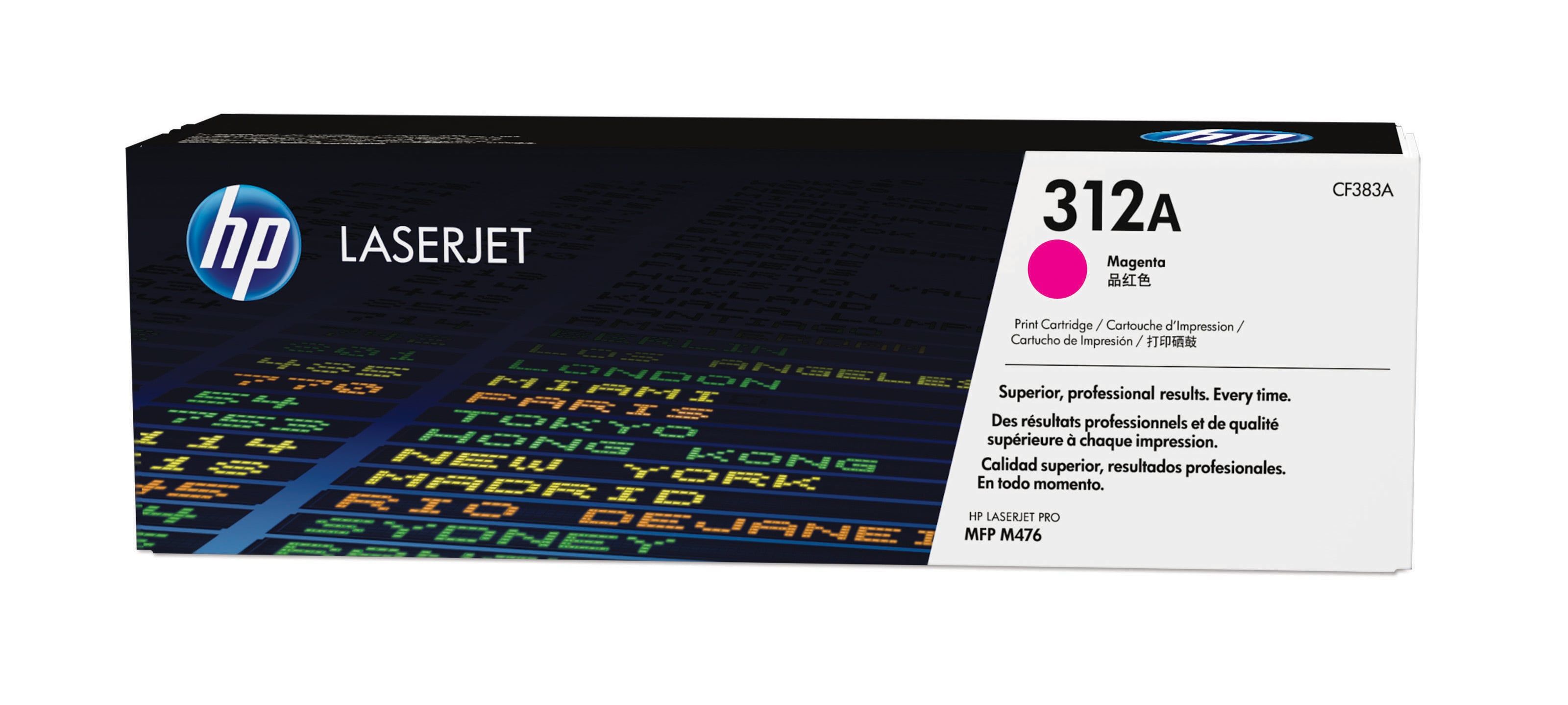 HP 312A Magenta Toner Cartridge - Original - For HP LaserJet Pro M476 - CF383A