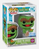 Funko Pop! SESAME STREET: OSCAR the GROUCH Funko Special Edition FLOCKED #1793