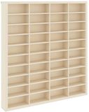 Vitrine vidaXL Wanddisplaykast - Muurmontage - Beige - 40 x 4,5 x 43 cm - Bewerkt hout
