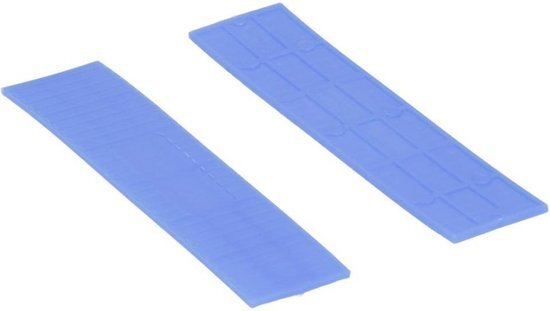 Rasterblokje 24x2mm Blauw 100/Zak