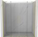Mexen Velar L Duo portes de douche coulissantes 180 cm, transparent, or brossé