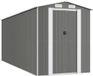 vidaXL Tuinschuur - 192x523x223 cm - Gegalvaniseerd Staal - Lichtgrijs