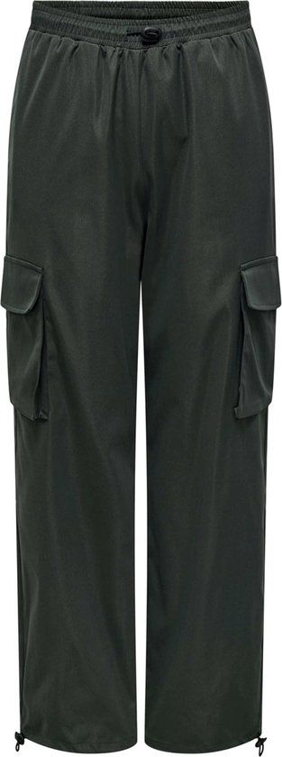 ONLY ONLCASHI Cargobroek Dames - Donkergrijs - Maat XL/32 - Katoen/Polyester
