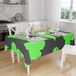 Bonamaison Tafelkleed, Anti-Mold, Sneldrogend, Waterdicht, 100% Polyester Tafellaken, Neon groene rook, 140 x 160 Cm