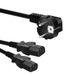 Allteq C13D-5100-B electriciteitssnoer Zwart 10 m C13 stekker