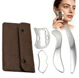 Merkloos Icecat Outil de massage Gua Sha en acier inoxydable pour la relaxation musculaire
