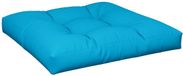 vidaXL Palletkussen 70x70x12 cm stof blauw
