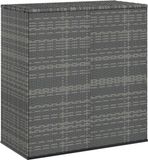 vidaXL Tuinbox 100x49x103,5 cm polyetheen rattan grijs