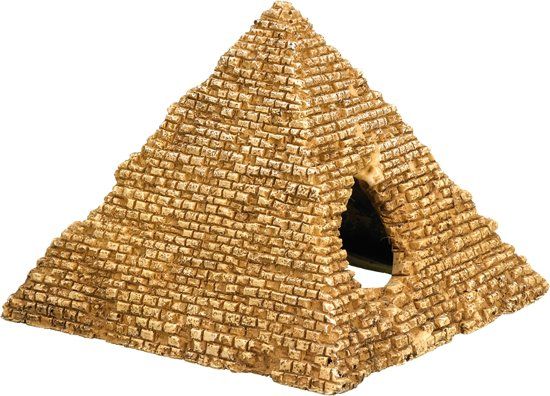 Nobby aqua deco egyptian pyramid 10.5 x 10 x 8 cm - 1 ST