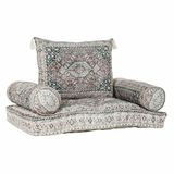 Dkd Home Decor stoel, katoen, groen, 4 stuks