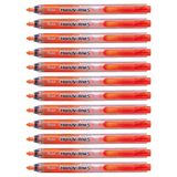 Pentel SXS15 Handy-Line S markeerstiften, intrekbaar, navulbaar, niet uitdrogende punt, oranje, 12 stuks