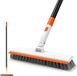 Unyqoos® Brosse de nettoyage à long manche pour salle de bain et terrasse avec manche réglable