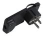 Microconnect PESCHPLUG-B netstekker adapter Type F Zwart