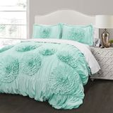 Lush Decor Dekbed Set, Aqua, Vol/Koningin