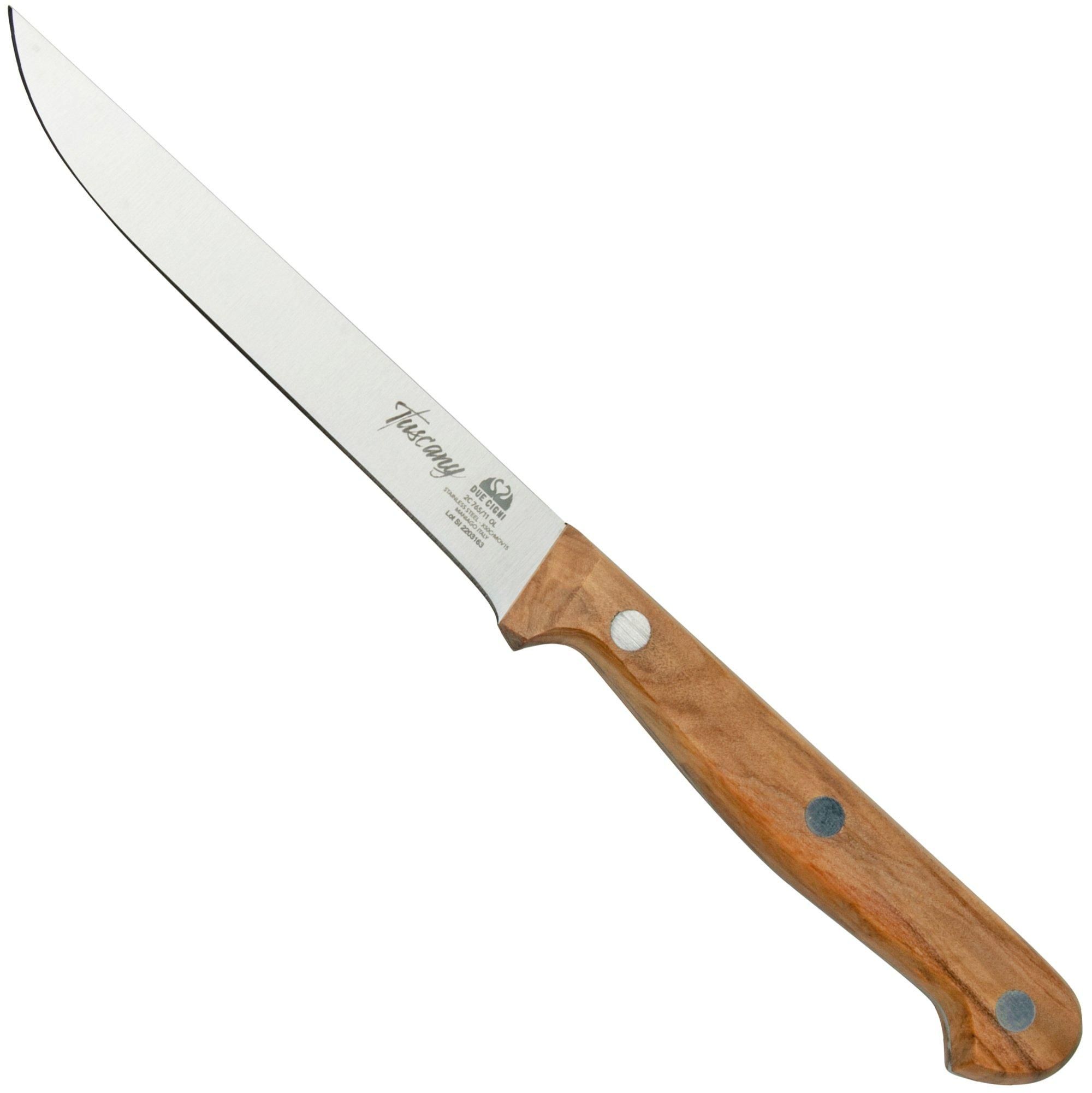 Due Cigni Tuscany 2C765-11OL steakmes 11 cm olijfhout - 8053675919735