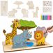 Set de bricolage en bois pour enfants avec figurines d'animaux