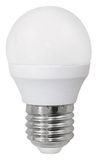 Wonderlamp W-B000044 - kogelvormige LED-gloeilamp E27, 4 W, 3000 K, warm licht, 300 lm, 7,8 x 4,5 cm, wit