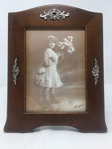 De Santis Cesa houten frame met ornamenten van 925 zilver grootte foto 13 x 18 cm lijst 3,5 cm