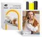Amber Kit imprimante photo pour M100/M200, 1 cartouche + 40 feuilles de 4x6 pouces