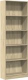vidaXL Boekenkast 60x24x176 cm bewerkt hout sonoma eikenkleurig