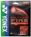 Yonex Poly Tour Fire 12 M Enkele Tennissnaar Rood 1.25 mm