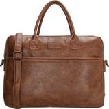 Beagles Murcia Sacoche d'ordinateur portable - 15 inch - Professionnel - Ordinateur portable - Bandoulière réglable - Documents - Poches zippées - Marron