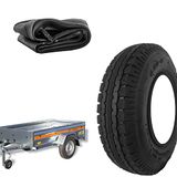 1 Icecat 1 band 4.00-8 + binnenband versterkt 4 PR voor wielen, steekwagen, aanhangwagen, boot