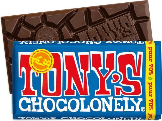 Tony's Chocolonely Chocolade Reep Puur 70% - 180g - Vegan