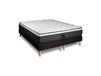 prestige-literie Ensemble 180x200 ressorts et mémoire de forme sommier noir