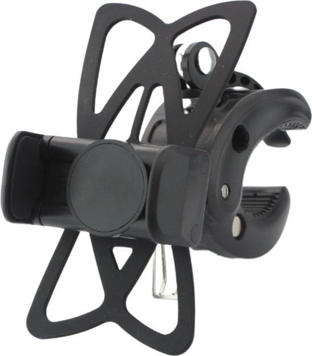 Dolphix Telefoonhouder voor fiets - geschikt van 50 tot 80mm - zwart