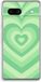 Case Company® - Google Pixel 7A Hoesje - Hart Groen - Soft Cover