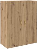 vidaXL Wandkast Artisan Eikenhout Bewerkt Hout 69,5 x 34 x 90 cm
